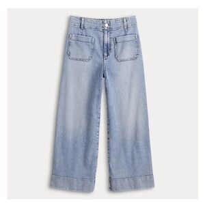 LC Lauren Conrad Denim Super High-Rise Wildflower Cropped Wide Leg Pants